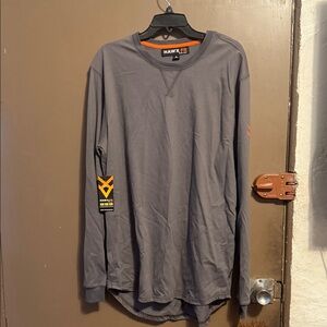 HAWX MEN'S FR LOGO LONG SLEEVE WORK T-SHIRT
